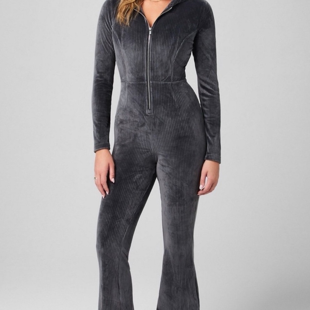 Fabletics Cozy Women's Gray Jumpsuit